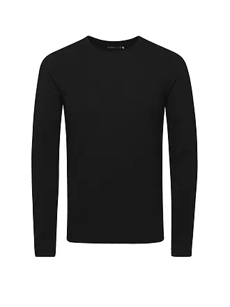 JACK & JONES | T-shirt basique à manches longues | schwarz
